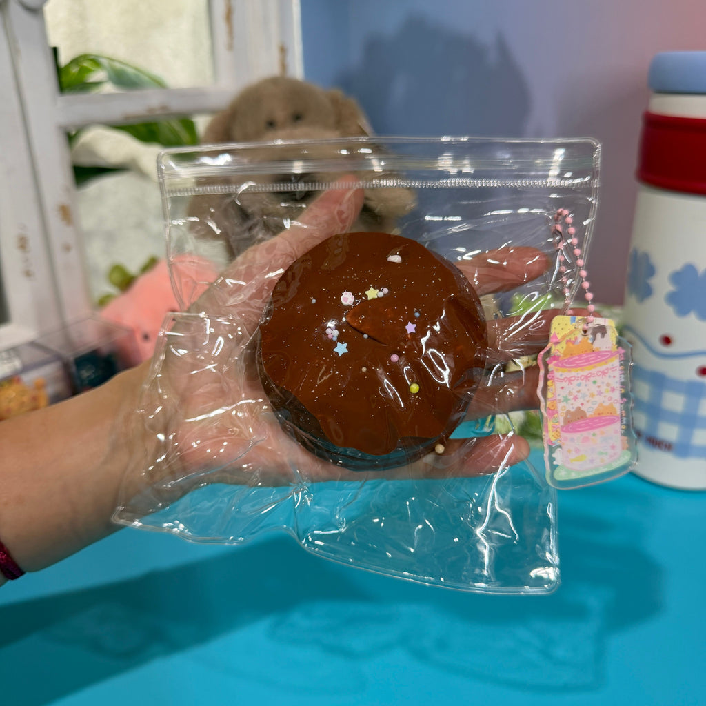 Chocolate Mini Round Taba Squishy Toy Sweet Dessert Squishy