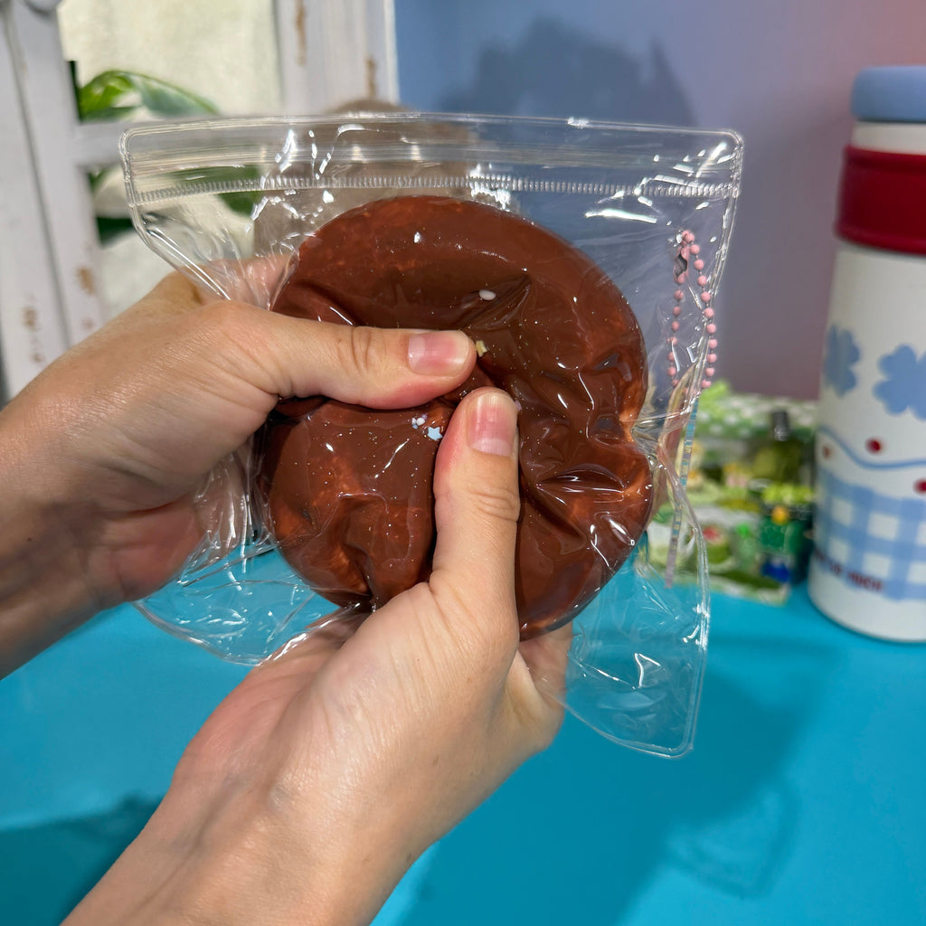 Chocolate Mini Round Taba Squishy Toy Sweet Dessert Squishy