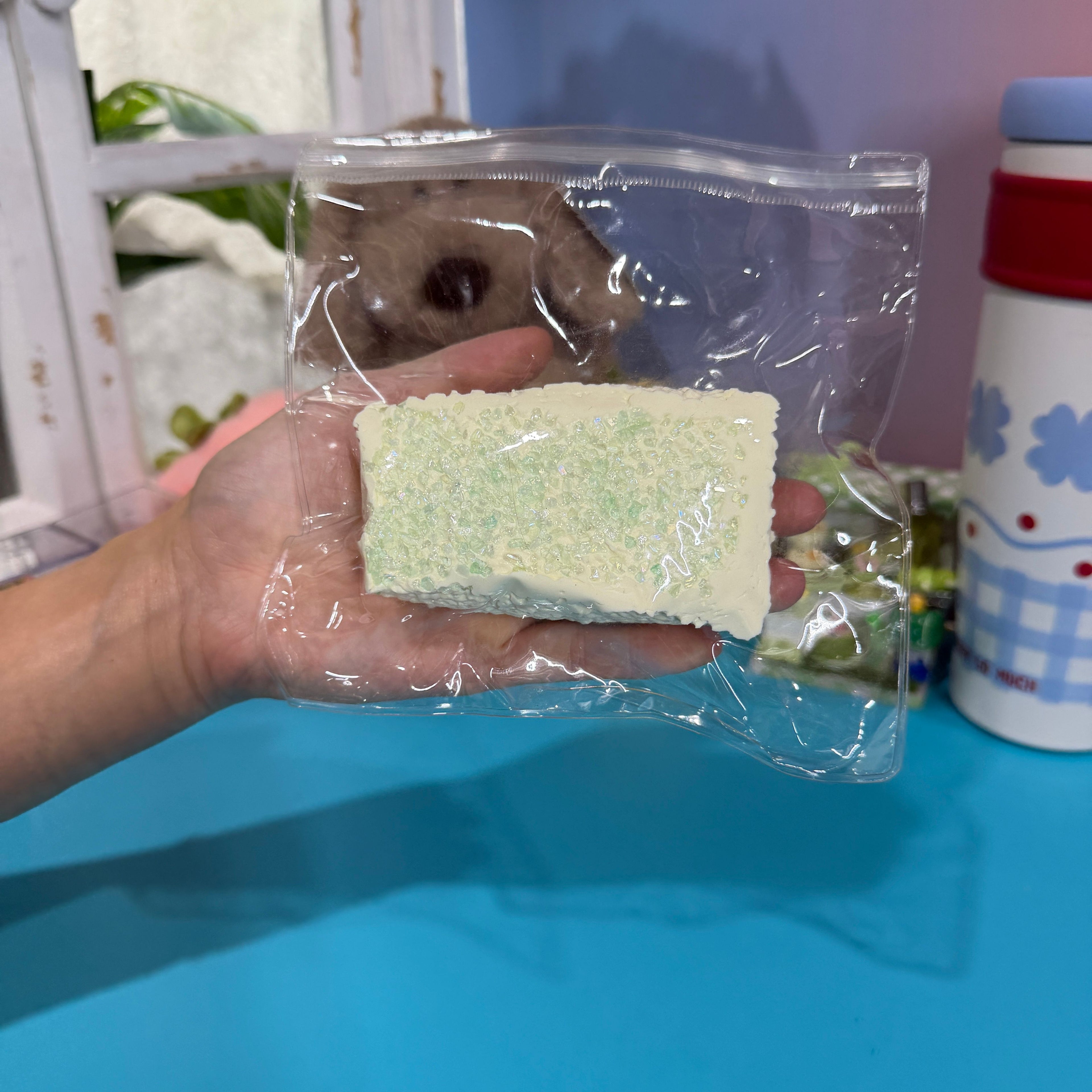 Mint Shaved Ice Taba Squishy Toy Refreshing Summer Squishy