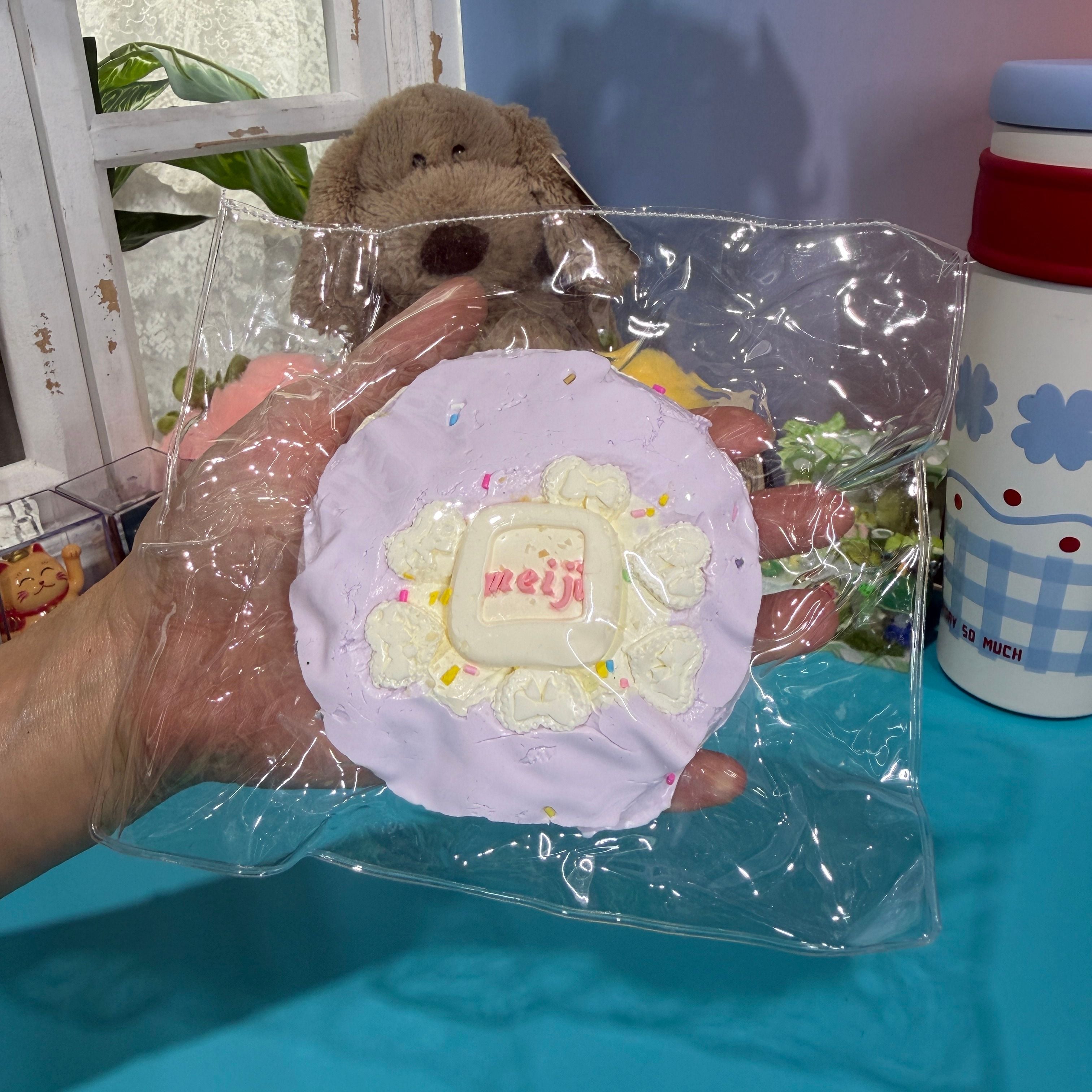 Meiji Taro Cake Taba Squishy Toy Japanese Dessert Squishy