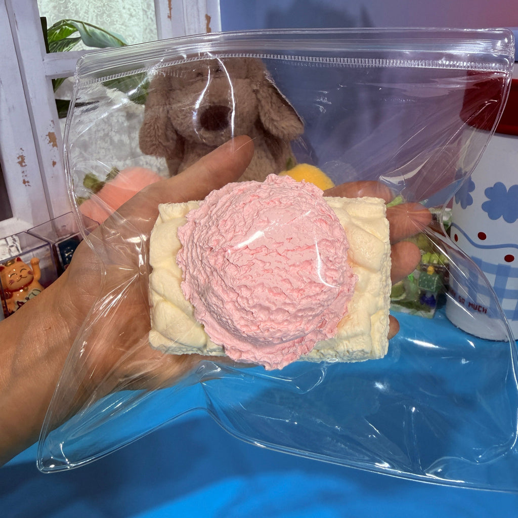 Ice Cream Sachima Taba Squishy Toy Sweet Dessert Squishy