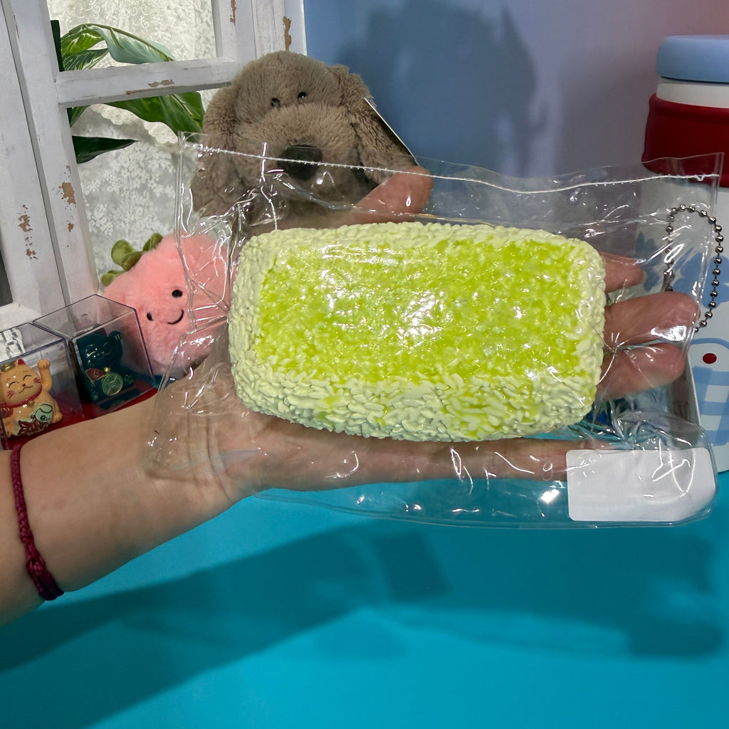 Green Grape Shaved Ice Taba Squishy Toy Fruit Dessert Squishy