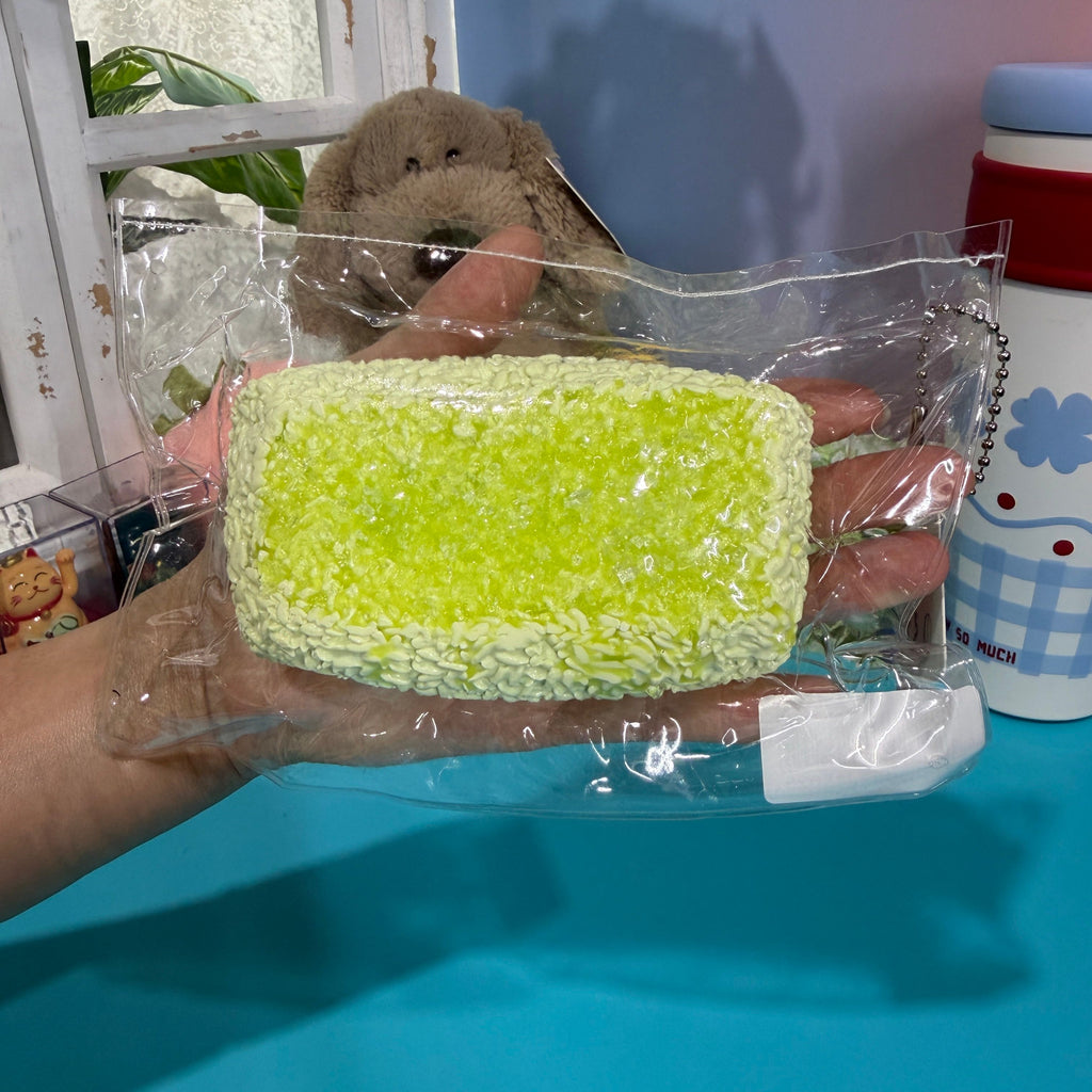 Green Grape Shaved Ice Taba Squishy Toy Fruit Dessert Squishy