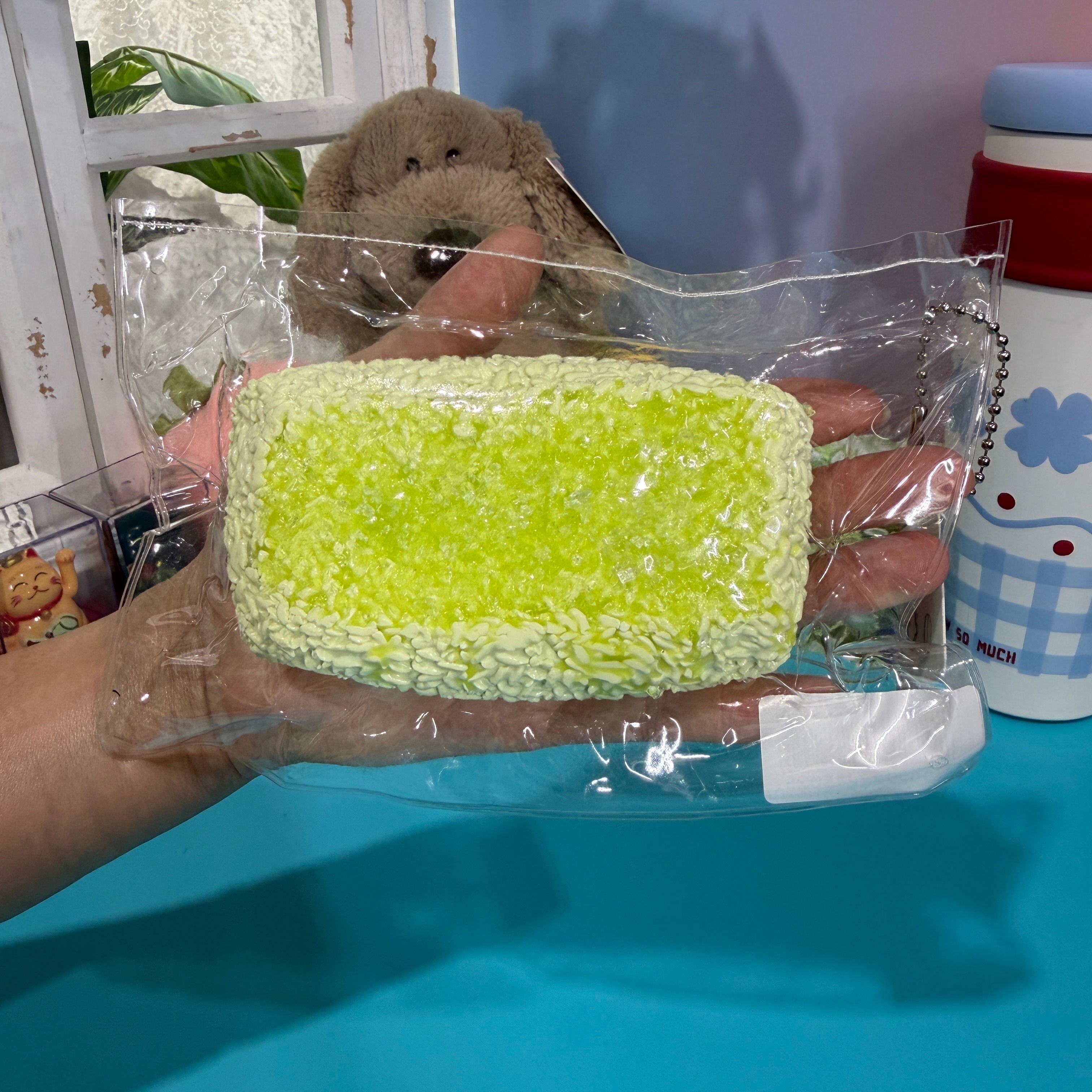 Green Grape Shaved Ice Taba Squishy Toy Fruit Dessert Squishy