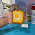 Sunny Side Up Egg Toast Taba Squishy Toy Cute Breakfast Squishy