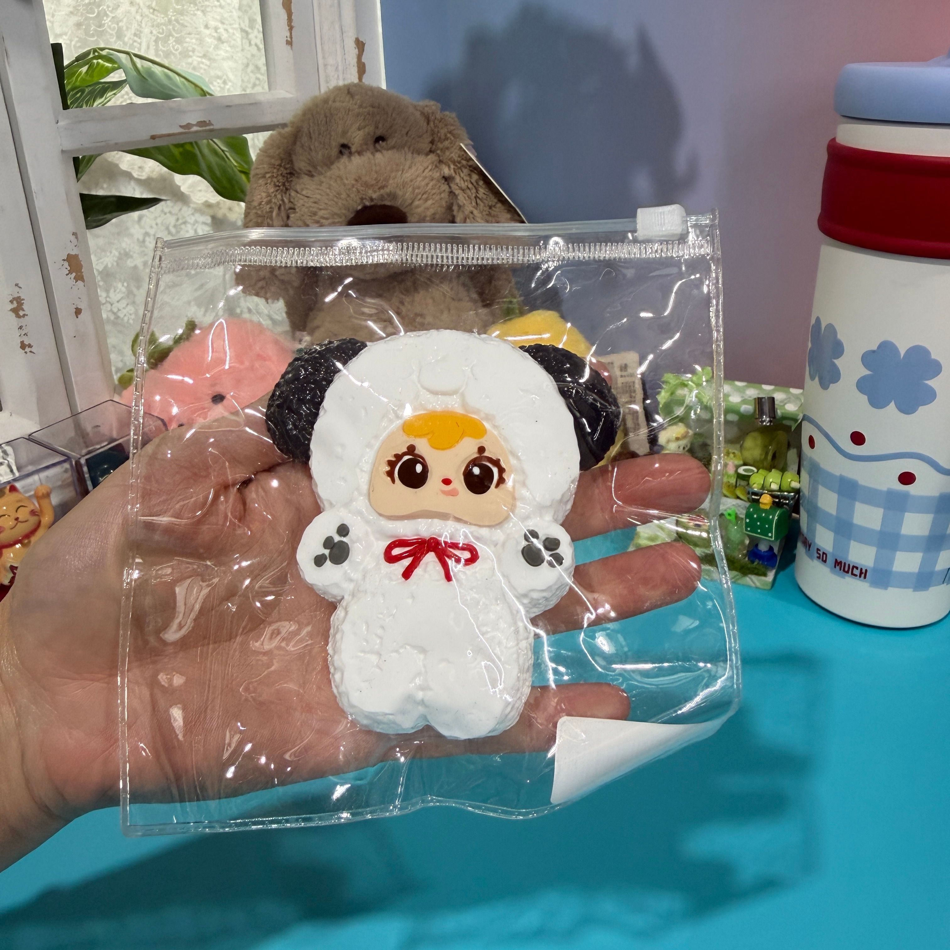 Panda Baby Three Doll Taba Squishy Toy Cute Character Collectible