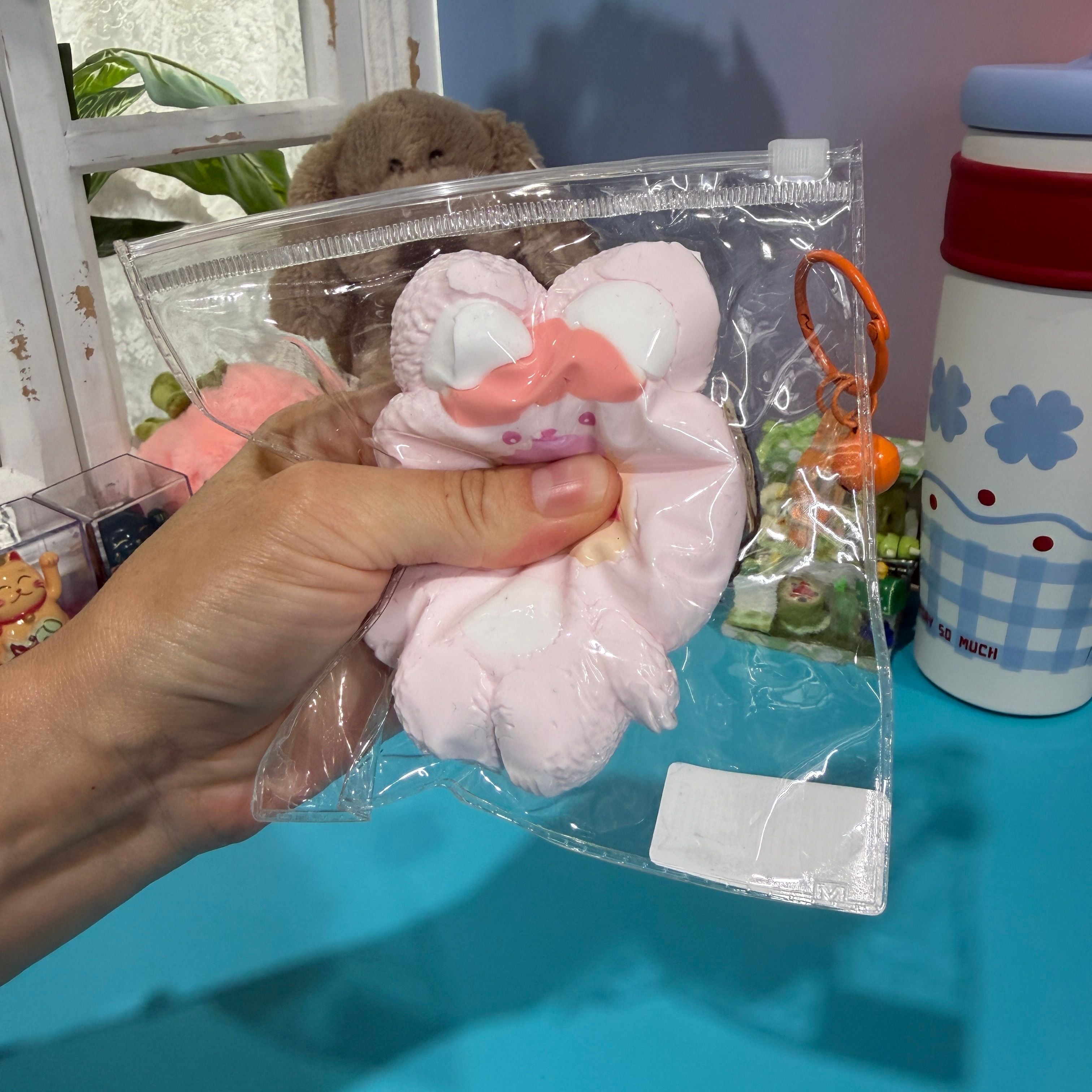 Bunny Baby Three Doll Taba Squishy Toy Cute Rabbit Collectible