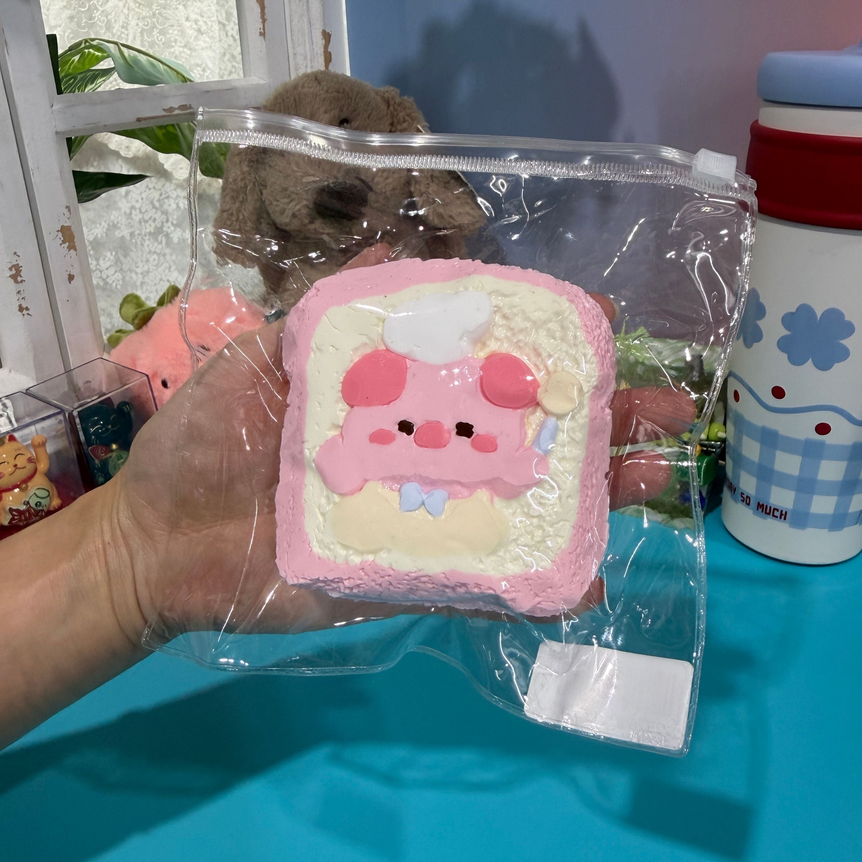 Piggy Toast Taba Squishy Toy Cute Pig Bread Squishy