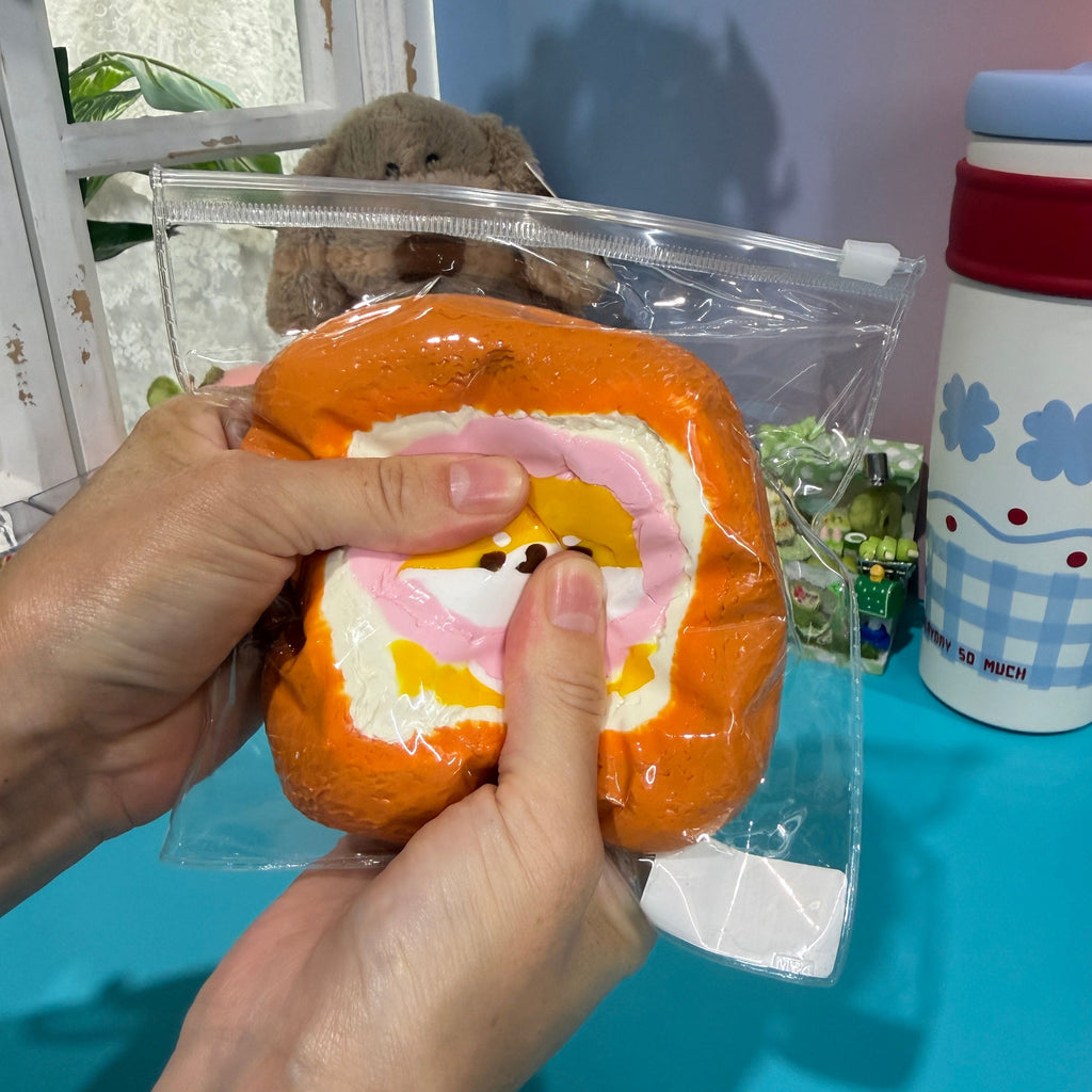 Puppy Toast Taba Squishy Toy Cute Dog Bakery Squishy
