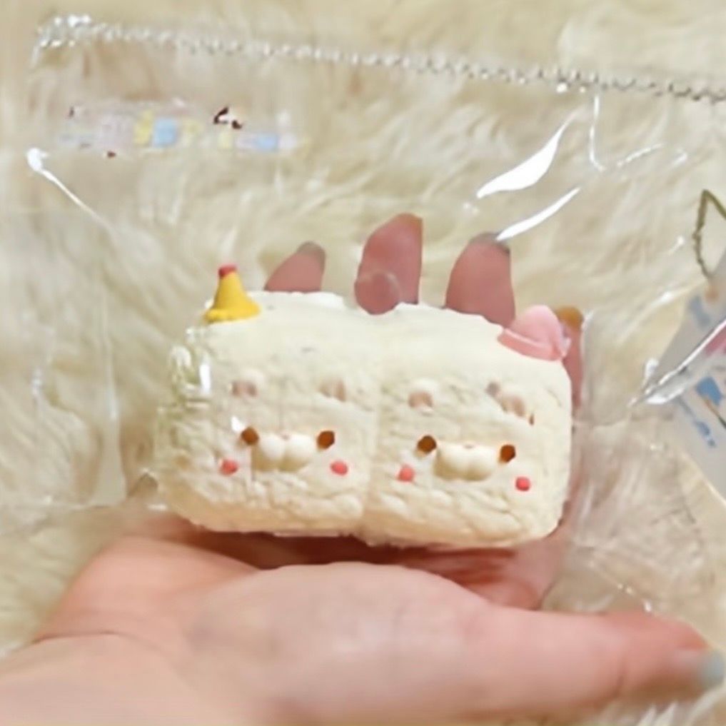 Double Party Bunny Taba Squishy Toy Kawaii Rabbit Squishy
