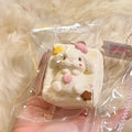 Lop Ear Bunny Square Cake Taba Squishy Toy Cute Dessert Squishy