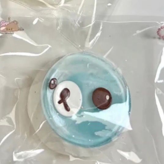 Blue Relax Bear Taba Squishy Toy Cute Bear Slow Rising Squishy