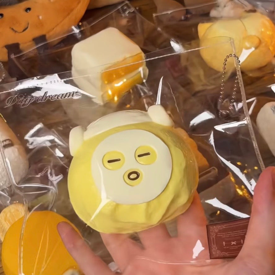 Face Mask Mochi Taba Squishy Toy Cute Japanese Dessert Squishy