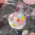 Transparent Mini Pudding Taba Squishy Toy Clear Dessert Squishy