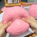 Jumbo Brain Flower Stress Ball Toy Weird Funny Sensory Squishy