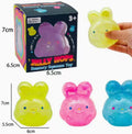 S16 random c-Bunny Random Color Stress Relief Ball Cute Squishy Sensory Squeeze Fidget Toy