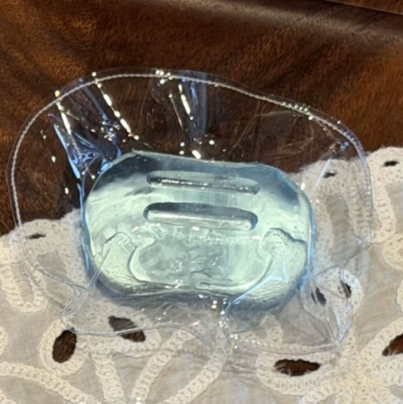 Blue Transparent Soap Taba Squishy Toy Clear Aesthetic Sensory Squishy