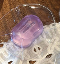 Purple Transparent Soap Taba Squishy Toy Clear Pastel Sensory Squishy