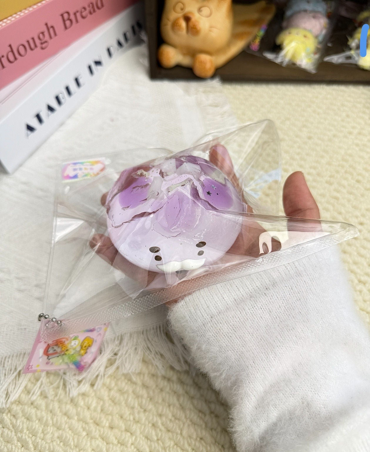 Succulent Grape Bun Taba Squishy Toy Cute Bread Squishy