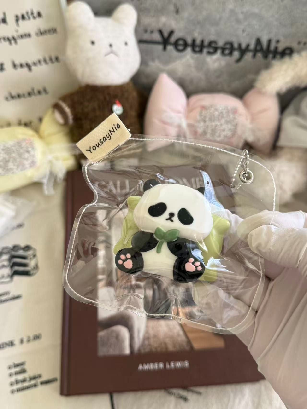 Relaxing Panda Taba Squishy Toy Cute Slow Rising Squishy