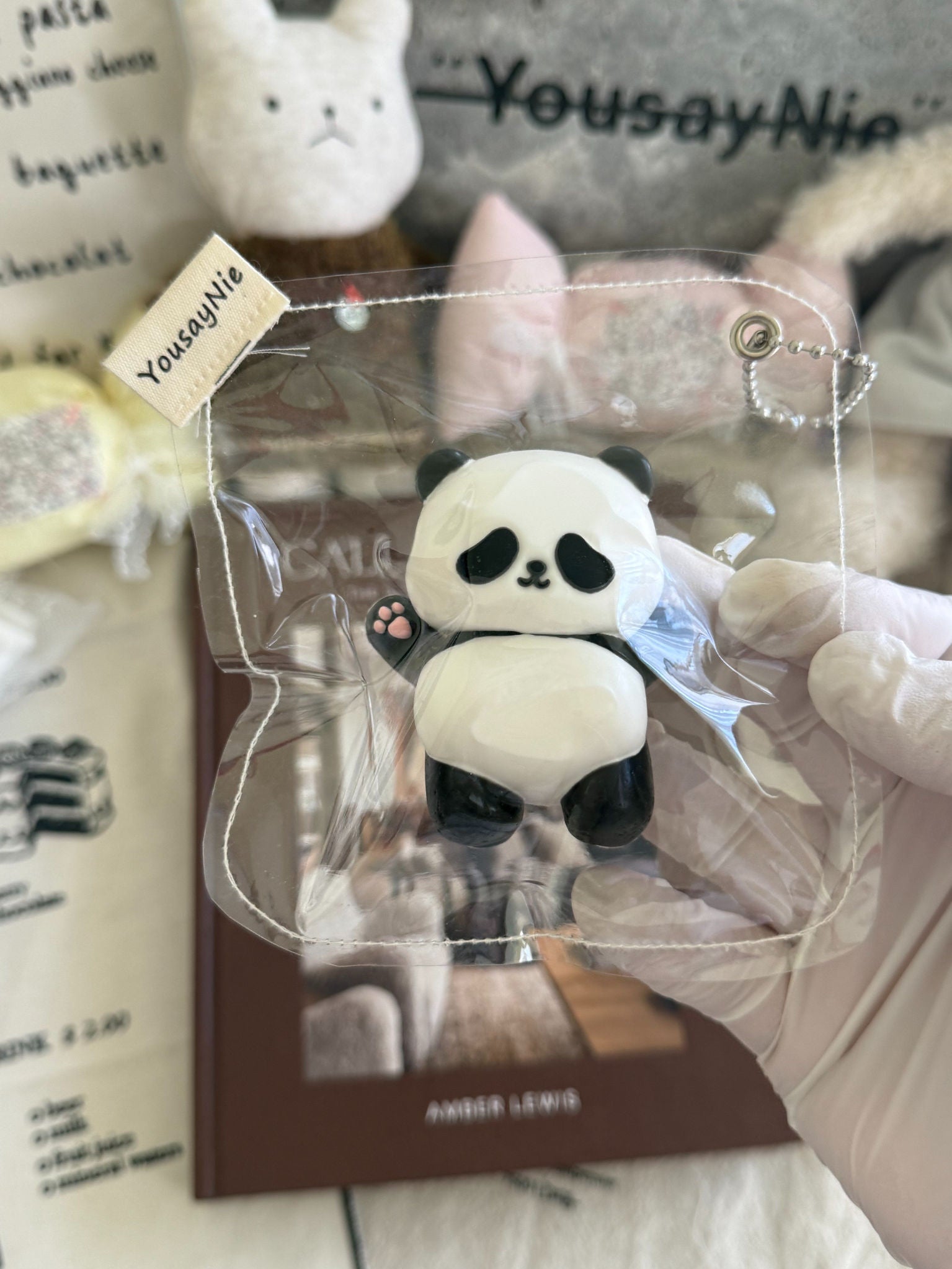 Cheerful Panda Taba Squishy Toy Cute Bear Fidget Squishy