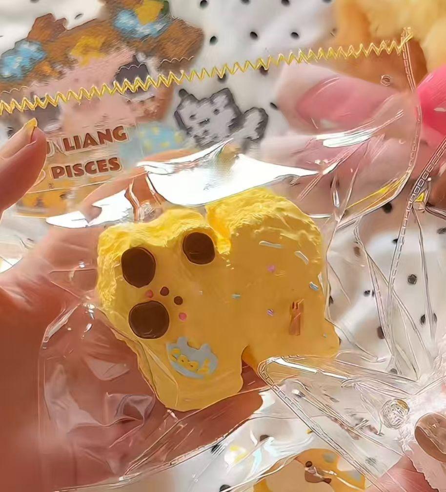 Yellow Puppy Taba Squishy Toy Kawaii Dog Squishy