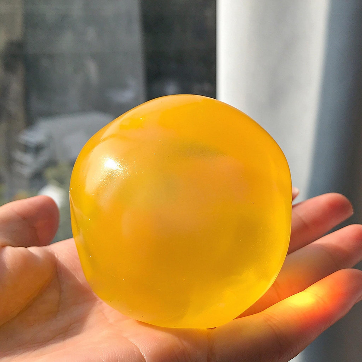 Coconut Oil 2.36in Multicolor Stress Relief Ball Soft Squishy Sensory Fidget Toy Relaxation Toy Tactile Squeeze Toy Happy Fun Park