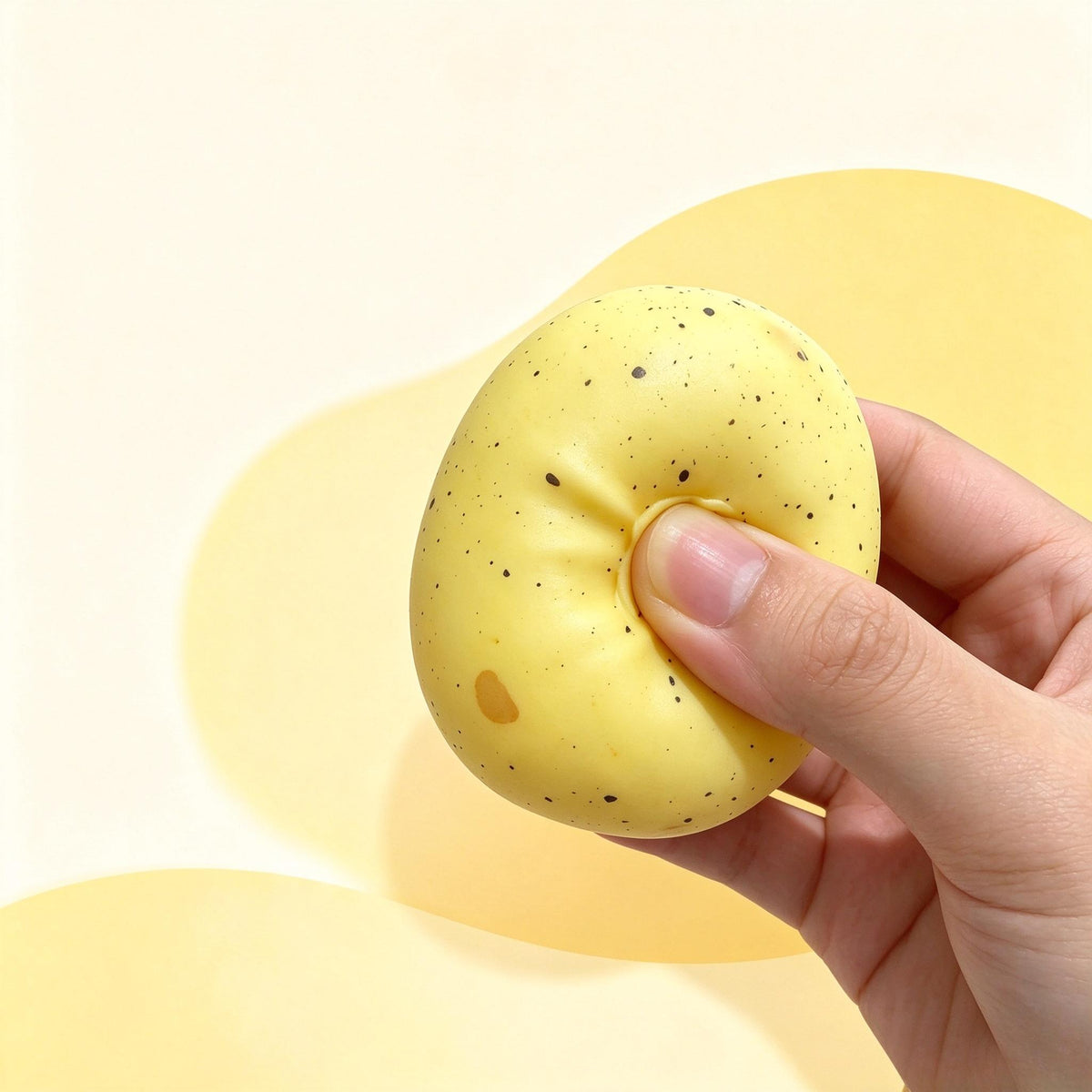 Vasline Mashed Potato Stress Relief Ball Yellow Color Soft Squeeze Toy Sensory Fidget Toy ASMR Desk Toy Happy Fun Park