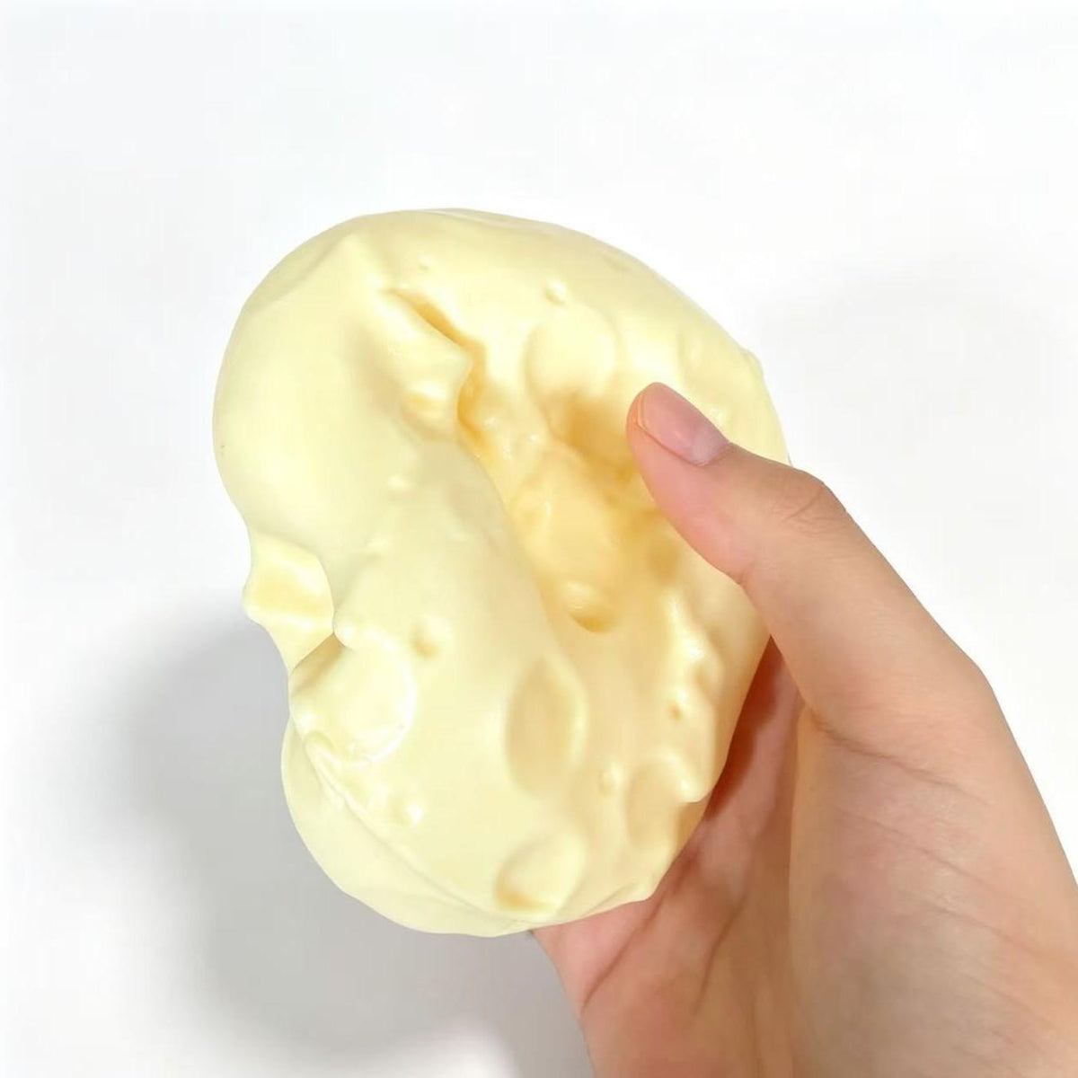 Vaseline Cheese Block 2.36in Stress Relief Ball Soft Squeeze Toy Sensory Fidget Desk Toy Happy Fun Park