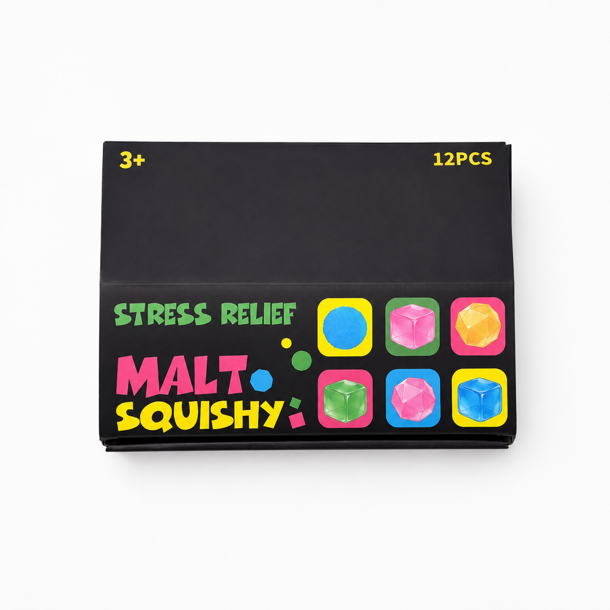 Ice Cube With Box Random Color Stress Relief Ball Soft Squishy Sensory Desk Toy
