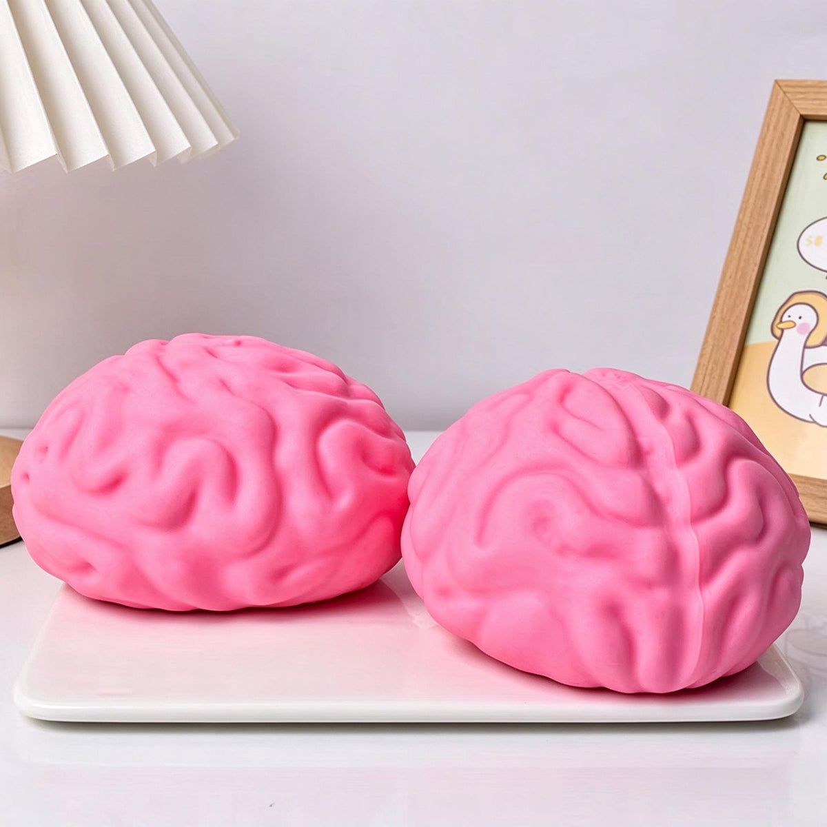 Jumbo Brain Flower Stress Ball Toy Weird Funny Sensory Squishy
