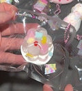 Transparent Mini Pudding Taba Squishy Toy Clear Dessert Squishy