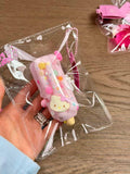 Hello Kitty Strawberry Popsicle Taba Squishy Toy Kawaii Dessert Squishy