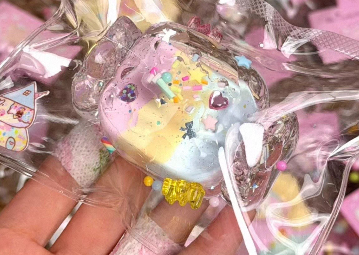 Colorful Transparent Candy Taba Squishy Toy Clear Jelly Sensory Squishy