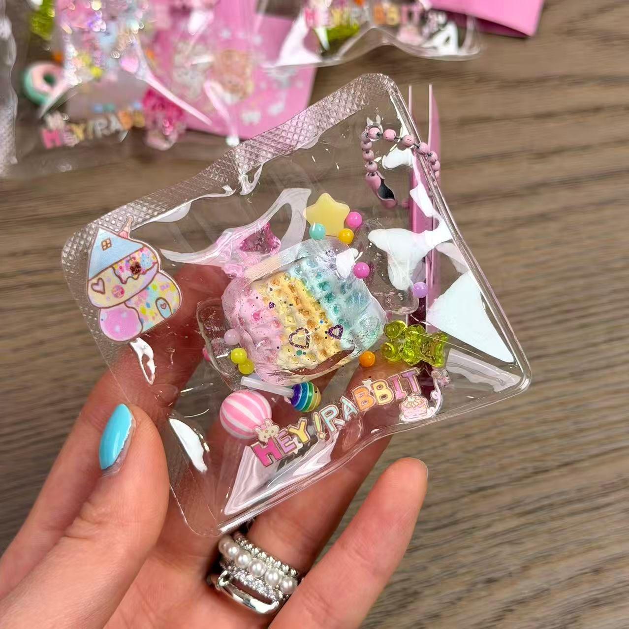 Transparent Mini Candy Taba Squishy Toy Clear Jelly Squishy