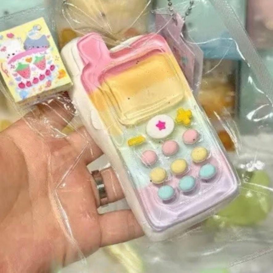 Rainbow Phone Taba Squishy Toy Colorful Kawaii Fidget Squishy