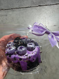 Purple Blueberry Cake Taba Squishy Toy Pastel Dessert Squishy