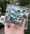 Deep Blue Butterfly Plaque Taba Squishy Toy Gothic Aesthetic Collectible