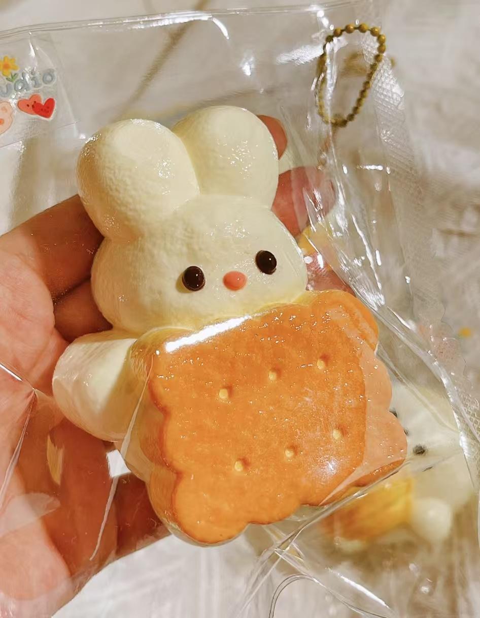 Hug Bunny Taba Squishy Toy Kawaii Rabbit Sensory Squishy