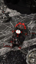 Black Coffin Violent Bear Taba Squishy Toy Gothic Collectible