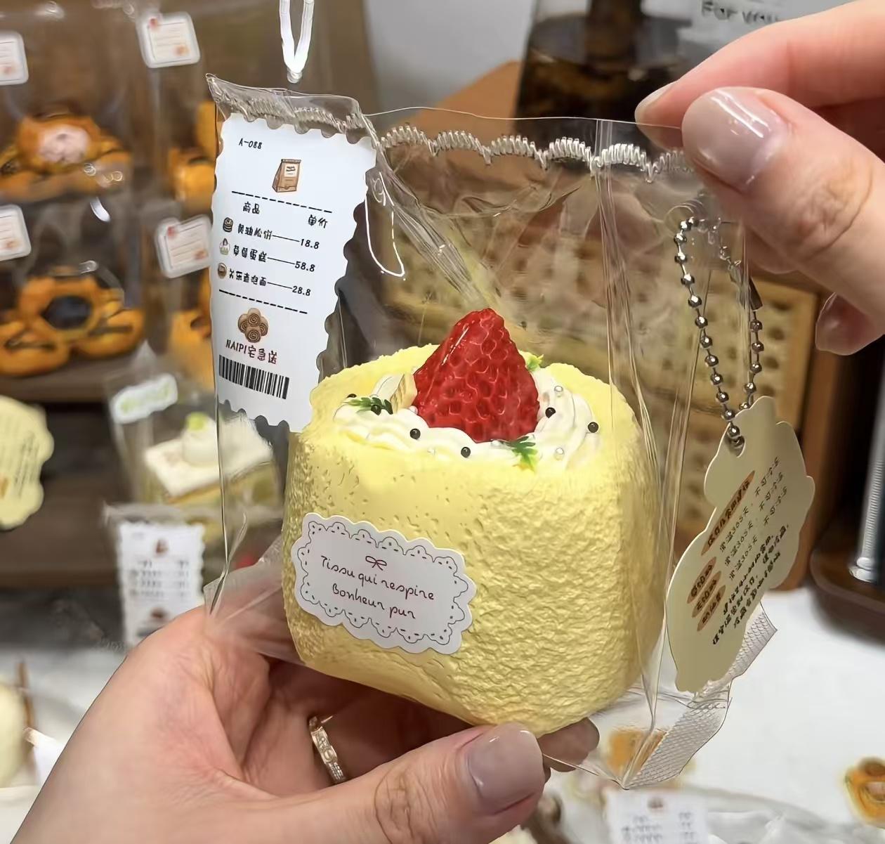 Original Strawberry Cream Taba Squishy Toy Sweet Dessert Squishy