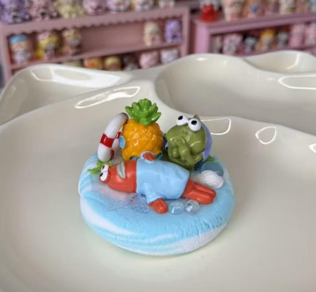 SpongeBob Bikini Bottom Lazy Resident Handmade Ball Stress Ball Toy Kawaii Cartoon Squishy