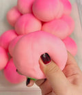 White Peach Stress Ball Toy Cute Fruit Squishy