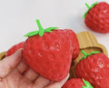 Strawberry Block Handmade Ball Stress Ball Toy Cute Fruit Squishy