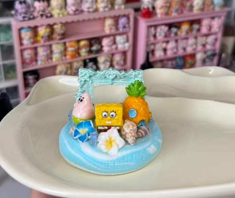 SpongeBob Patrick Pineapple House Handmade Ball Stress Ball Toy Cute Cartoon Squishy