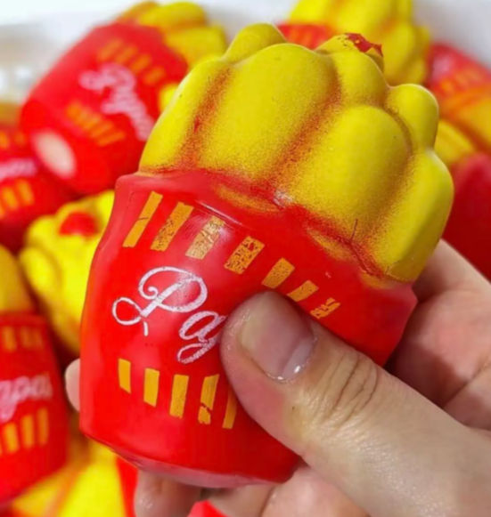 French Fries Stress Ball Toy Fast Food Sensory Squishy