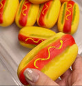 Creamy Hot Dog Stress Ball Toy Cute Food Slow Rising Squishy