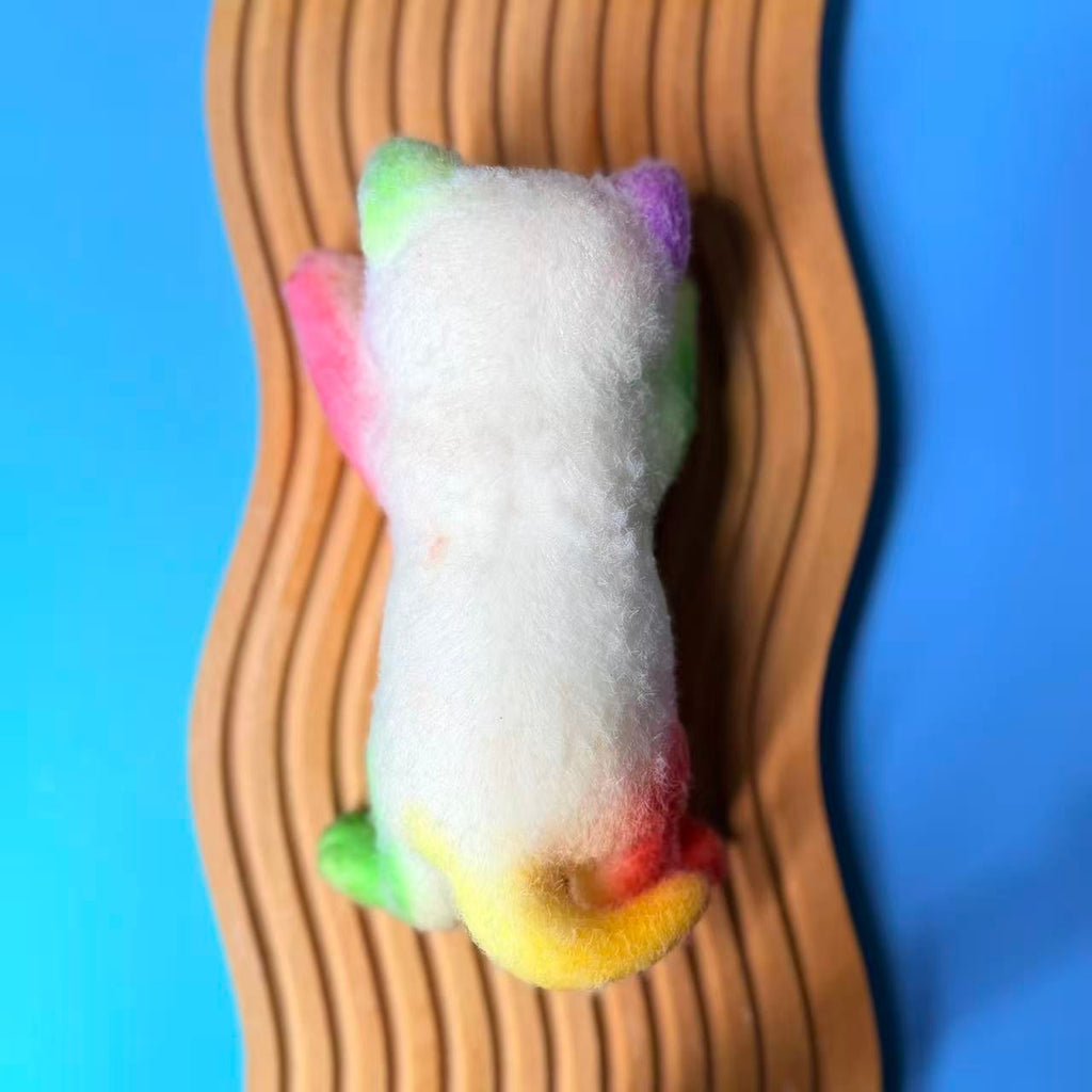 Rainbow Cradle Cat Taba Squishy Toy Colorful Kawaii Cat Squishy
