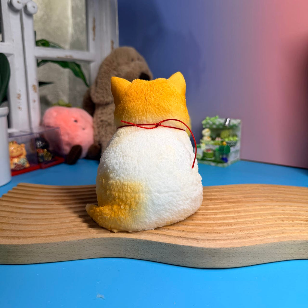 Yellow Bell Cat Taba Squishy Toy Kawaii Cat Collectible Squishy