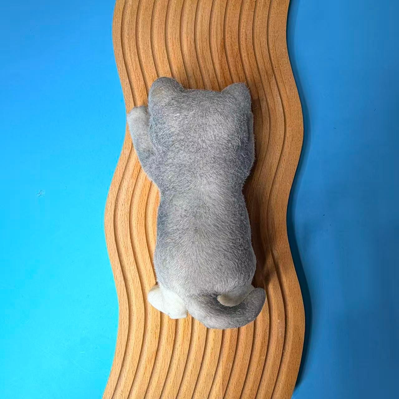 White Cradle Cat Taba Squishy Toy Kawaii Cat Sensory Squishy